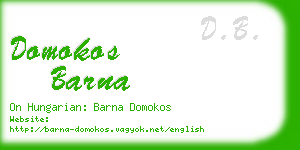 domokos barna business card
